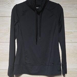 Women's Black Hoodie Top